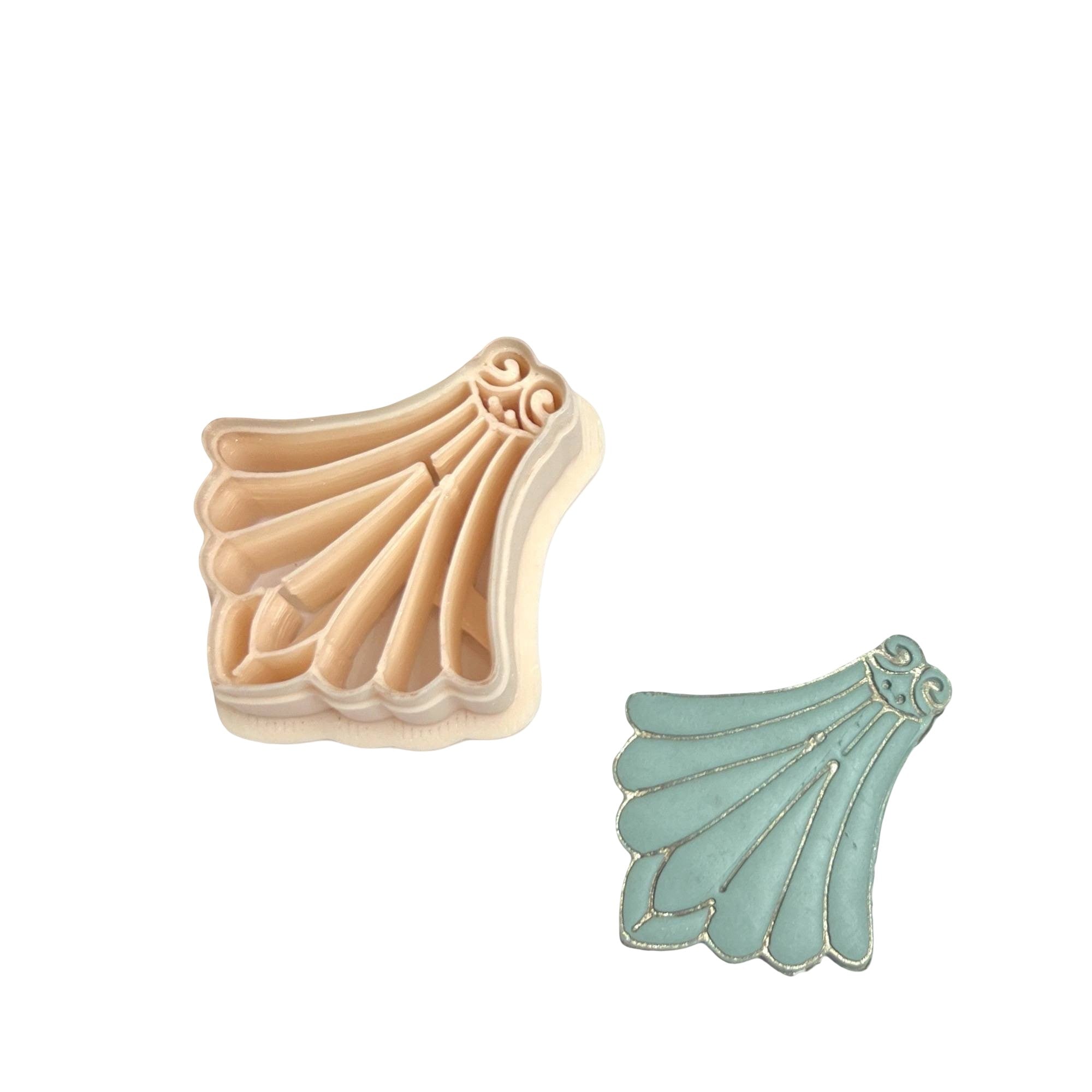 Scalloped 17 Polymer Clay Cutter for Statement Earrings Making