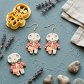 Skeleton Character Polymer Clay Cutter | Halloween Earring Tool