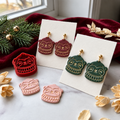 Sloth in Christmas Sweater Polymer Clay Cutter | Festive Earring Tool