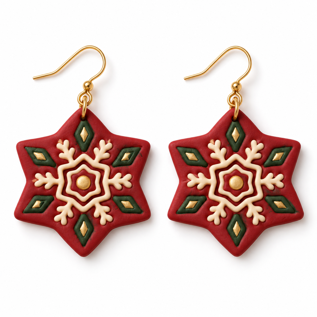 Snowflake 5 Polymer Clay Cutter | Winter Earring Tool
