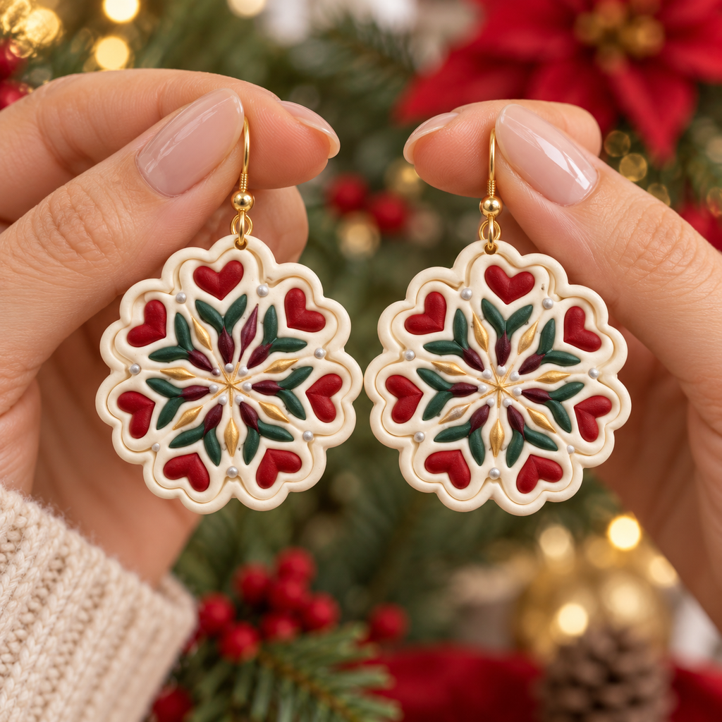 Snowflake 7 Polymer Clay Cutter | Winter Earring Tool
