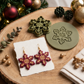 Snowflake Bloom Polymer Clay Cutter | Winter Earring Tool