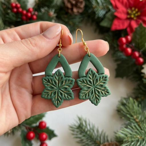 Snowflake Earring 2 Polymer Clay Cutter | Winter Earring Tool