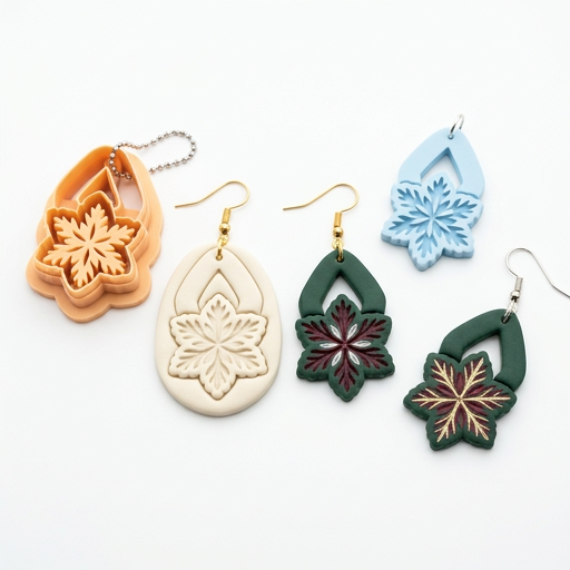 Snowflake Earring 2 Polymer Clay Cutter | Winter Earring Tool