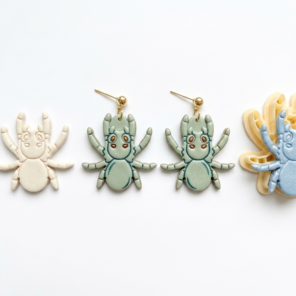 Spider 2 Polymer Clay Cutter | Halloween Earring Tool