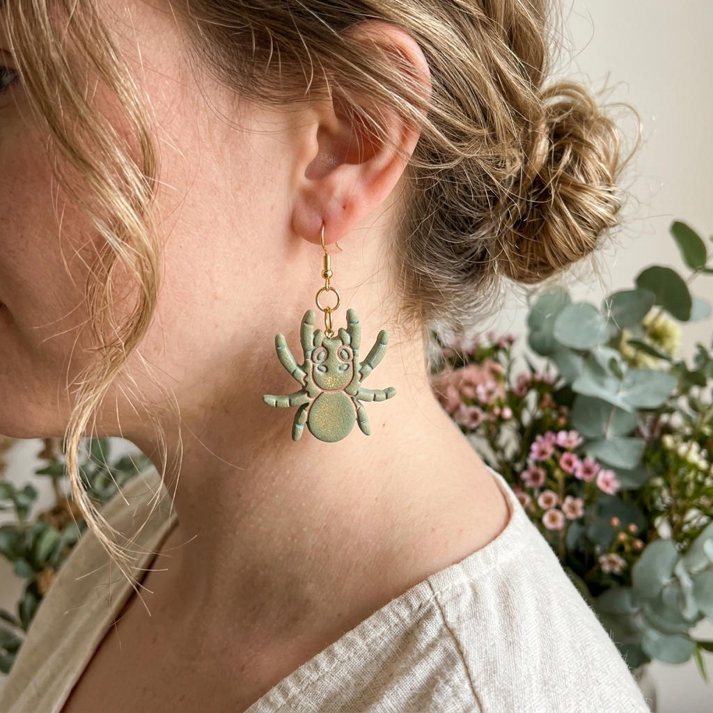 Spider 2 Polymer Clay Cutter | Halloween Earring Tool