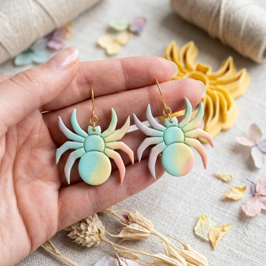 Spider Polymer Clay Cutter | Halloween Earring Tool