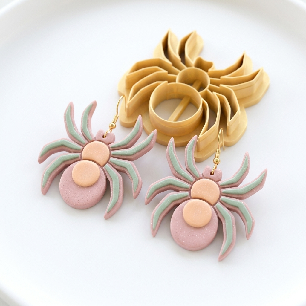 Spider Polymer Clay Cutter | Halloween Earring Tool