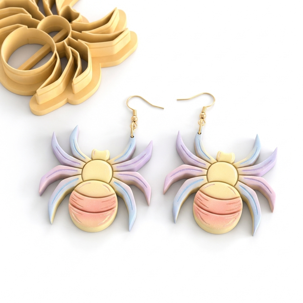 Spider Polymer Clay Cutter | Halloween Earring Tool