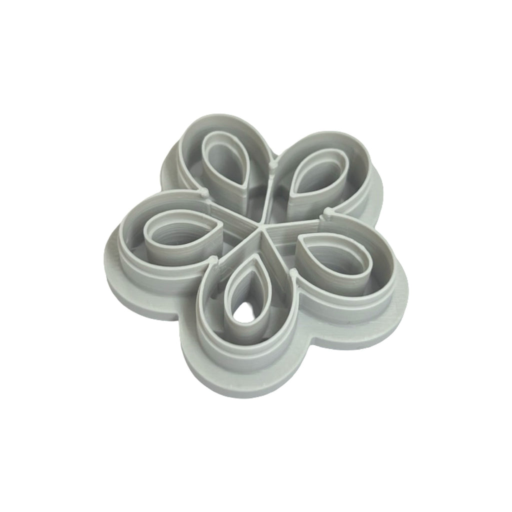 Spring Daisies Outline Polymer Clay Cutter for Floral Earrings