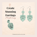 Spring Fern Polymer Clay Cutter Set | 3D Printed Botanical Fern Clay Earring Cutter | Boho Nature Clay Tool | Jewellery Making Supplies