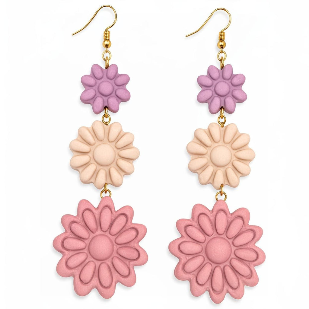 Spring Flower 1 Set Polymer Clay Cutters for Earrings