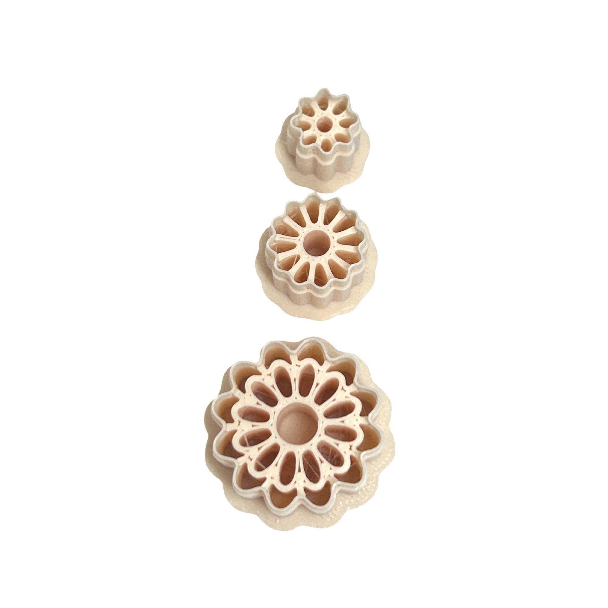 Spring Flower 1 Set Polymer Clay Cutters for Earrings