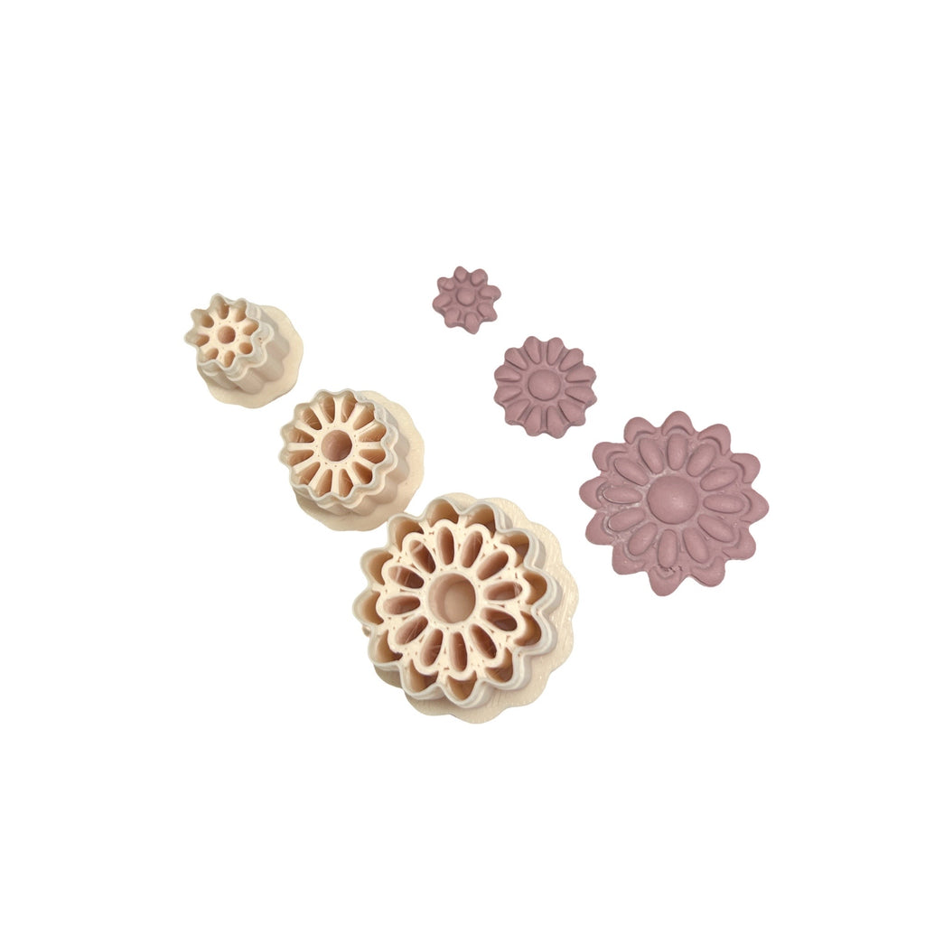 Spring Flower 1 Set Polymer Clay Cutters for Earrings