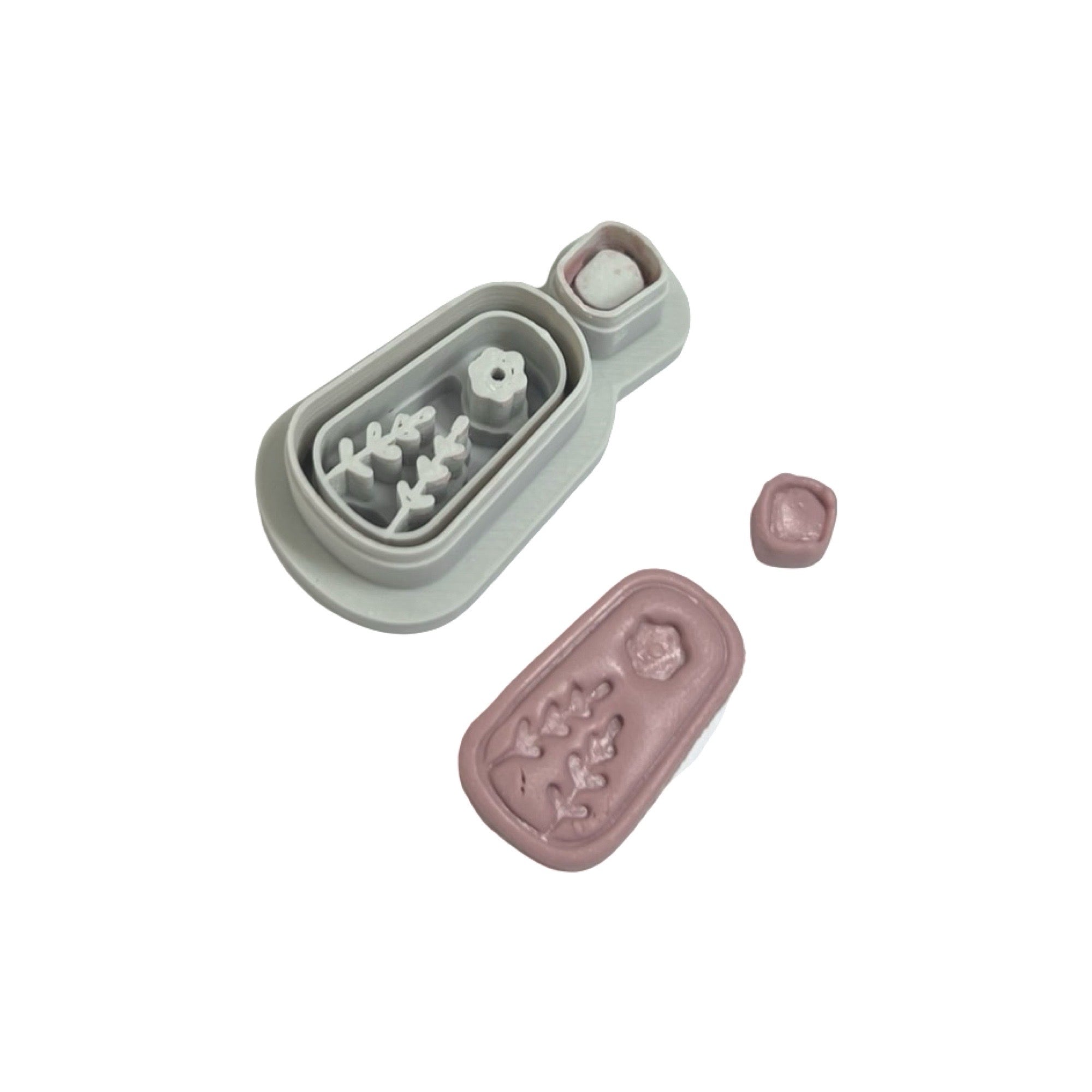 Spring Flower and Leaf Polymer Clay Cutter for Earrings