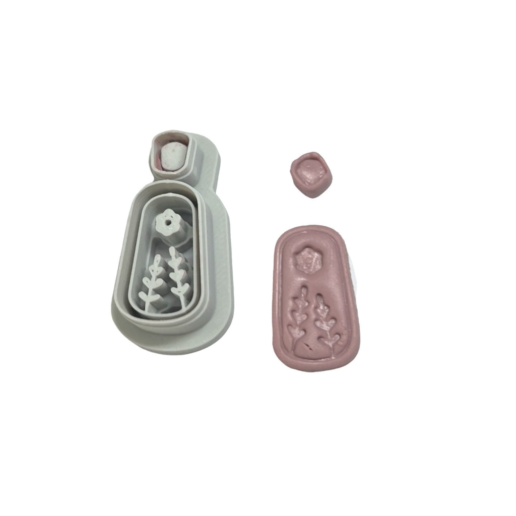 Spring Flower and Leaf Polymer Clay Cutter for Earrings