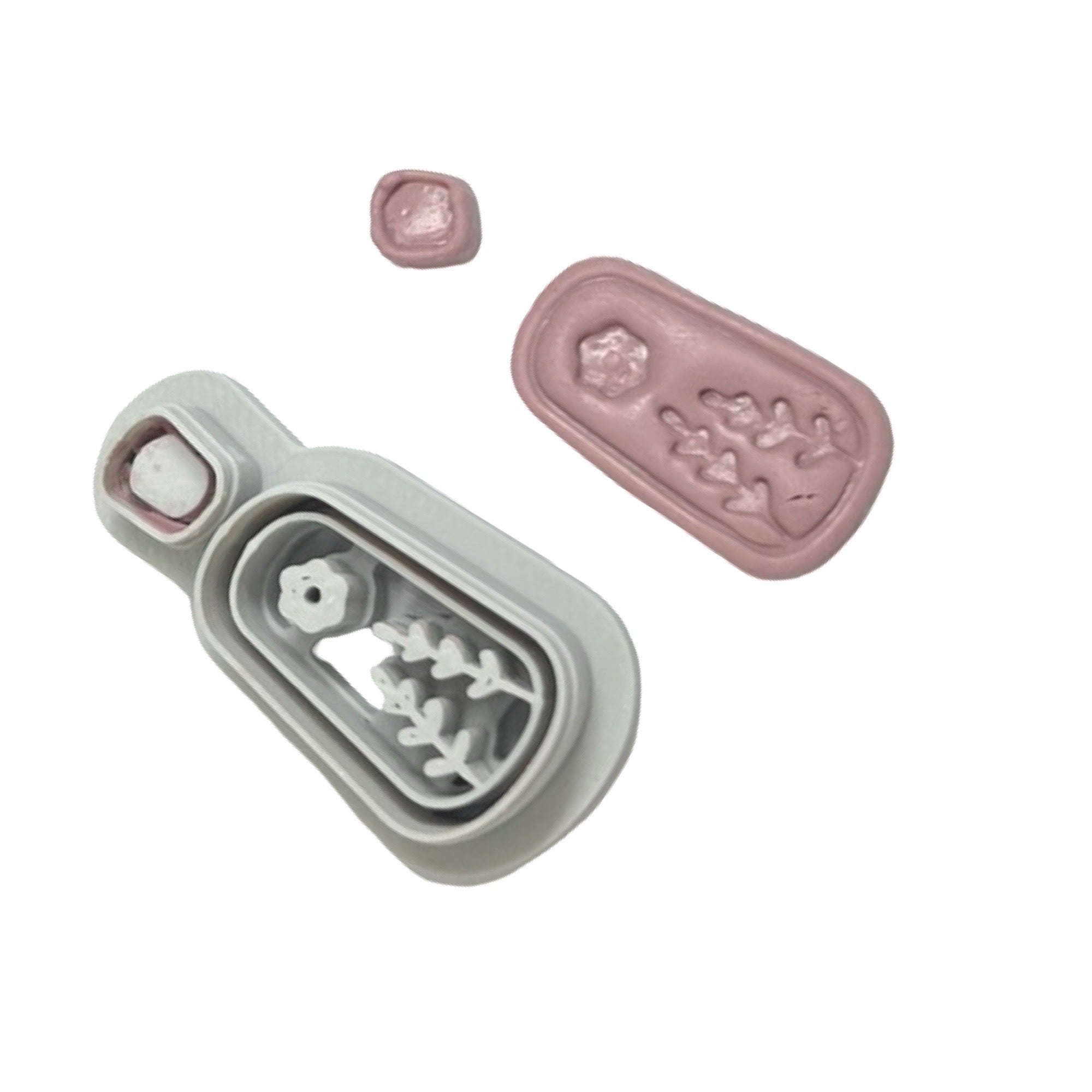 Spring Flower and Leaf Polymer Clay Cutter for Earrings