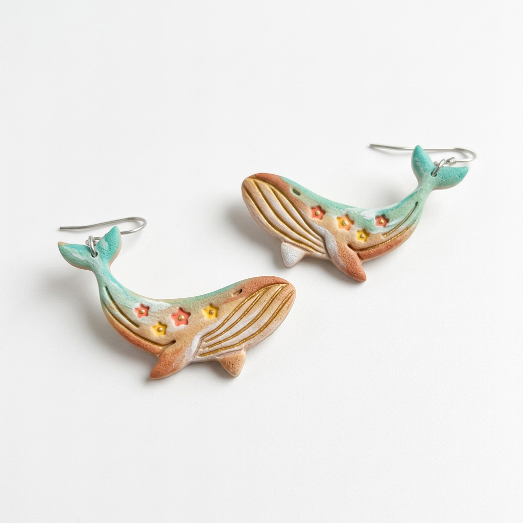Star Whale Polymer Clay Cutter | Celestial Ocean Earring Tool