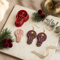 Starry Filament Light Bulb Polymer Clay Cutter | Festive Earring Tool