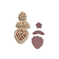 Strawberry with Flower Polymer Clay Cutter Set