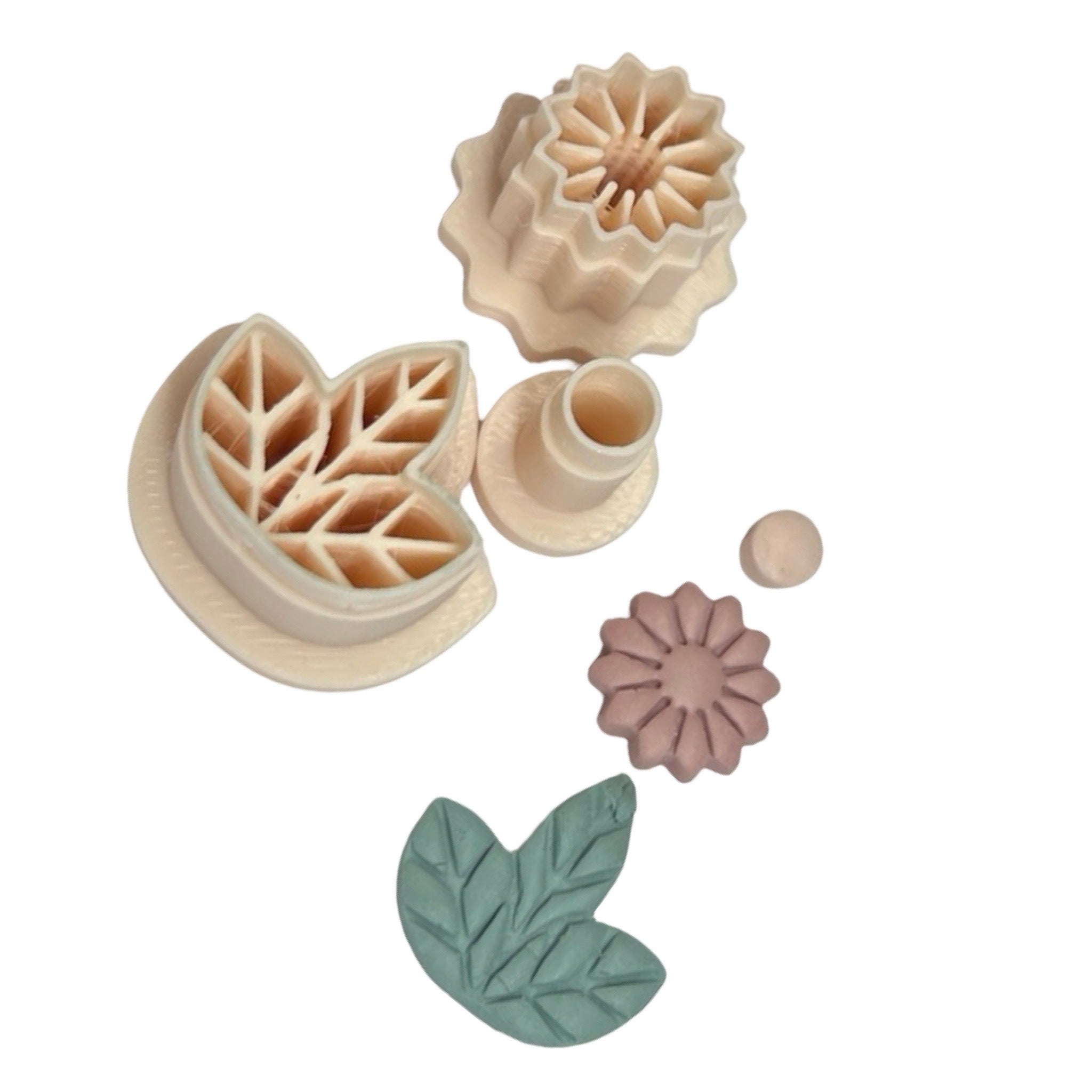 Sunny Leaf Polymer Clay Cutter Set