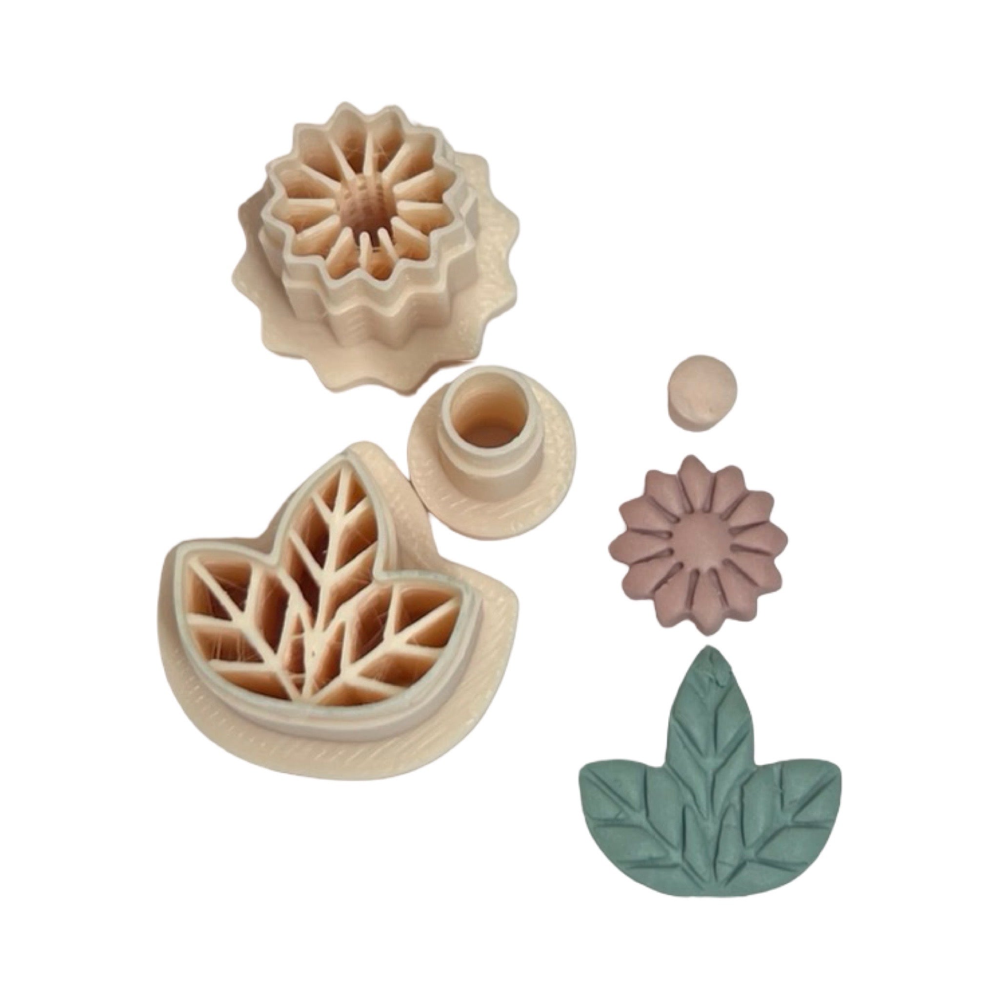 Sunny Leaf Polymer Clay Cutter Set