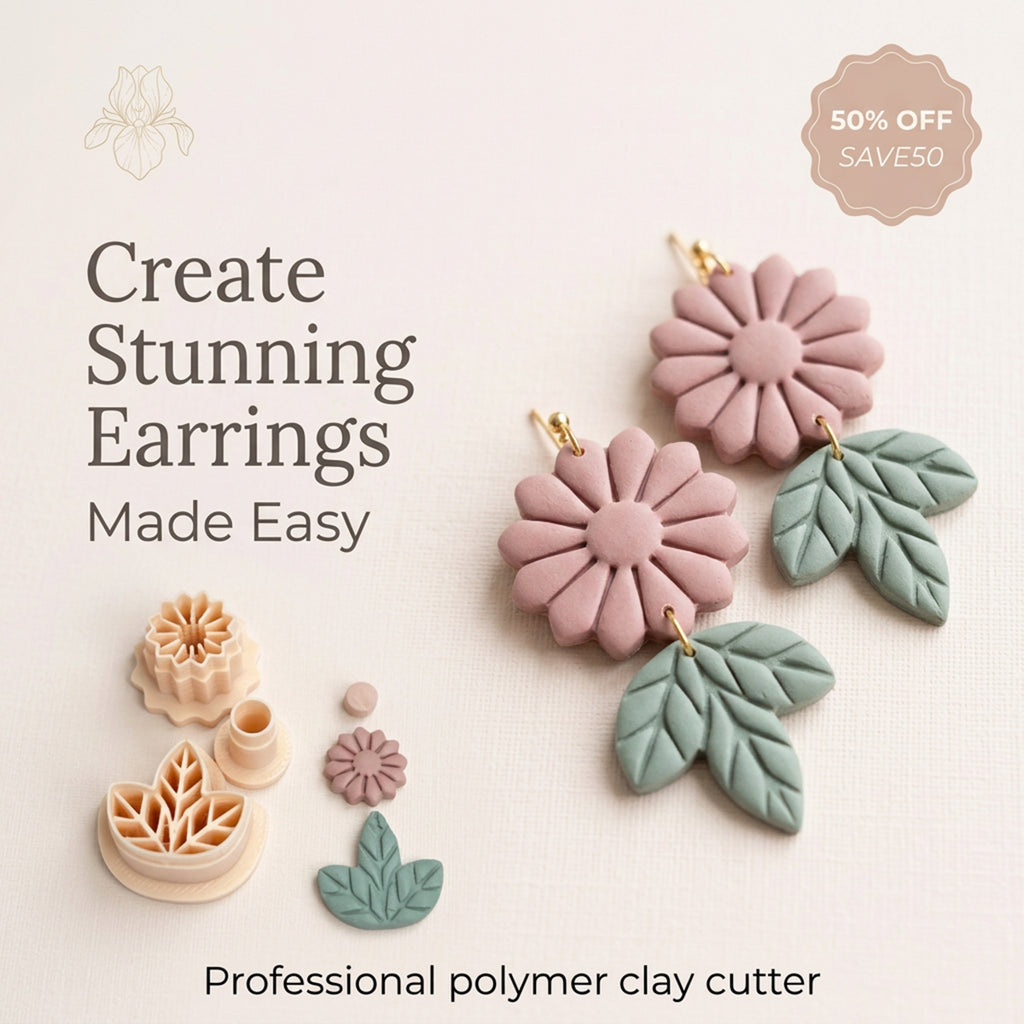Sunny Leaf Polymer Clay Cutter Set