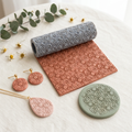 Flower Burst Texture Roller | Floral Clay Pattern Tool