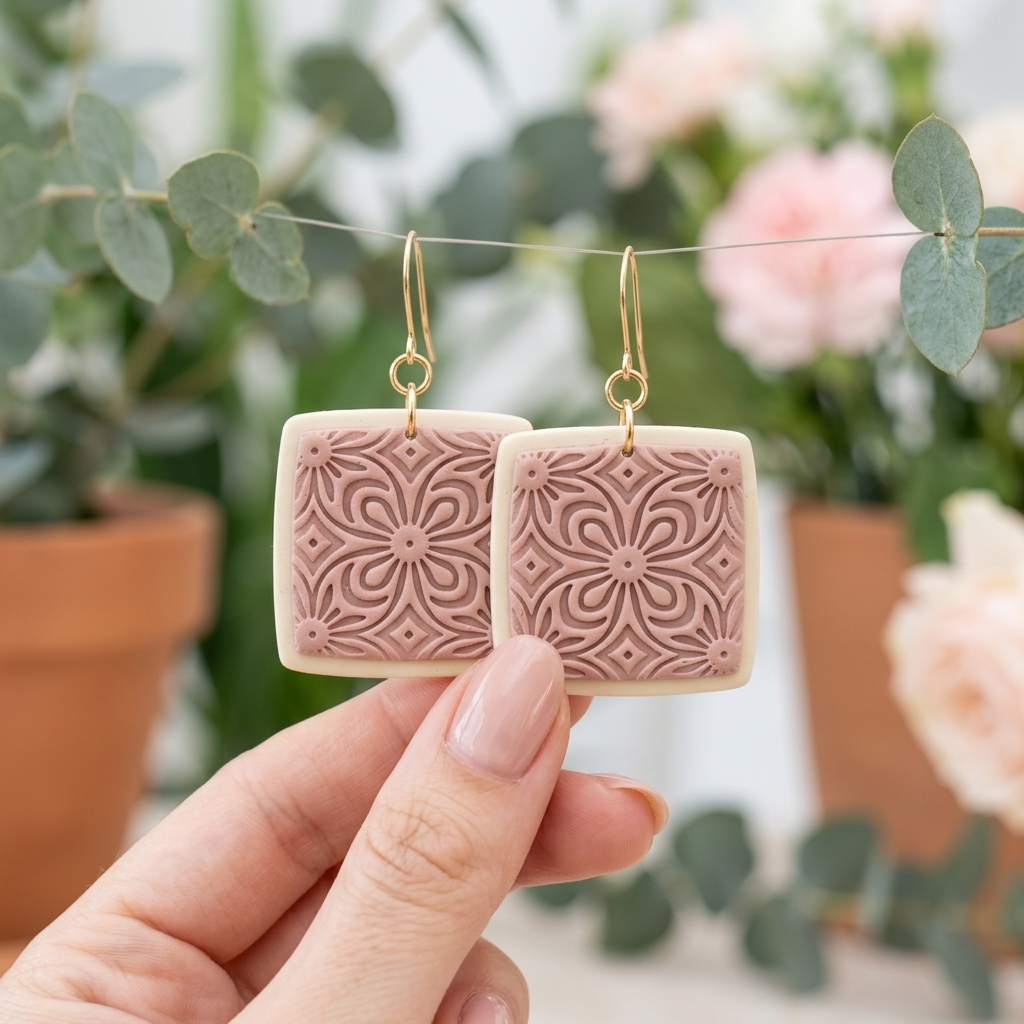 Flower Burst Texture Roller | Floral Clay Pattern Tool