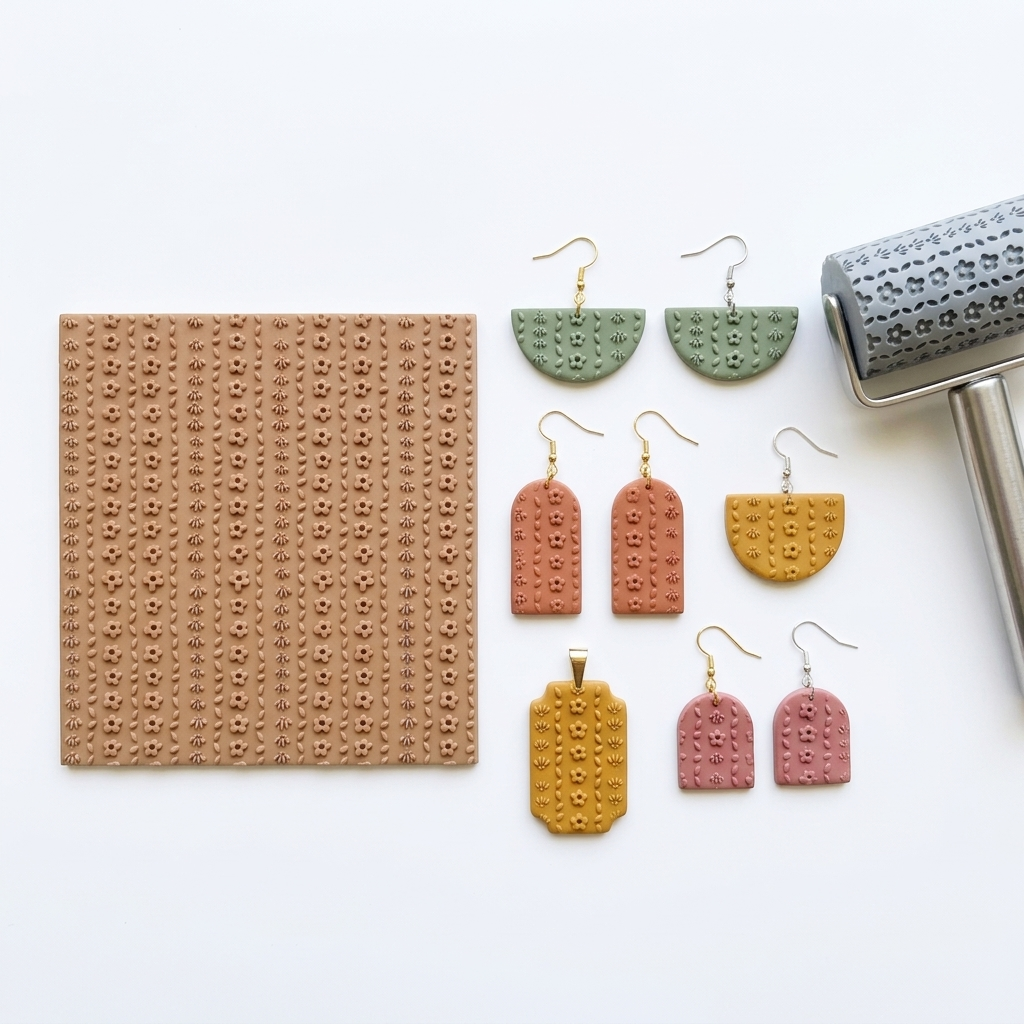Little Bloom Texture Roller | Floral Clay Pattern Tool