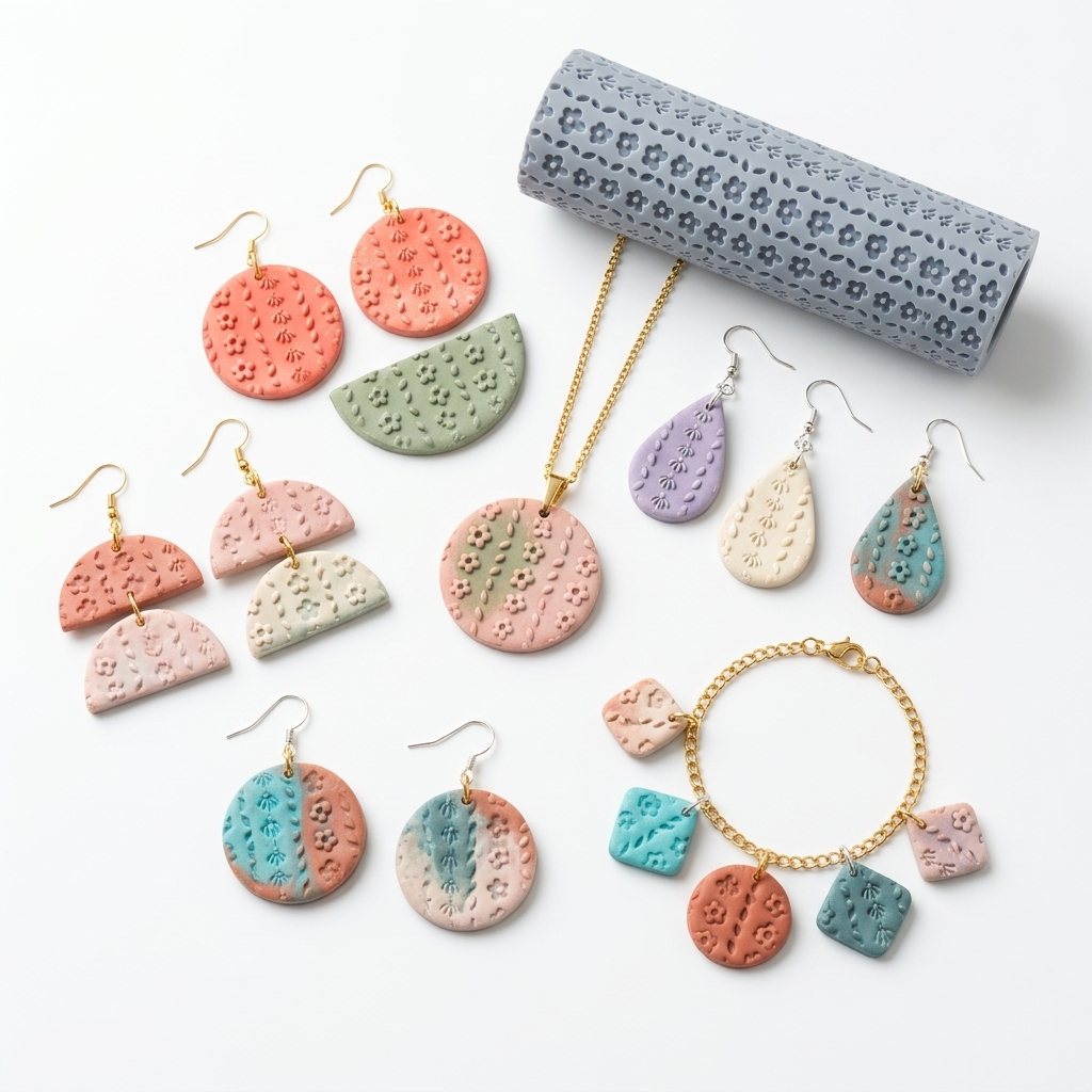 Little Bloom Texture Roller | Floral Clay Pattern Tool