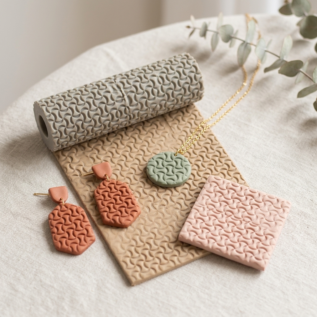 Retro Orbit Texture Roller | Polymer Clay Pattern Tool