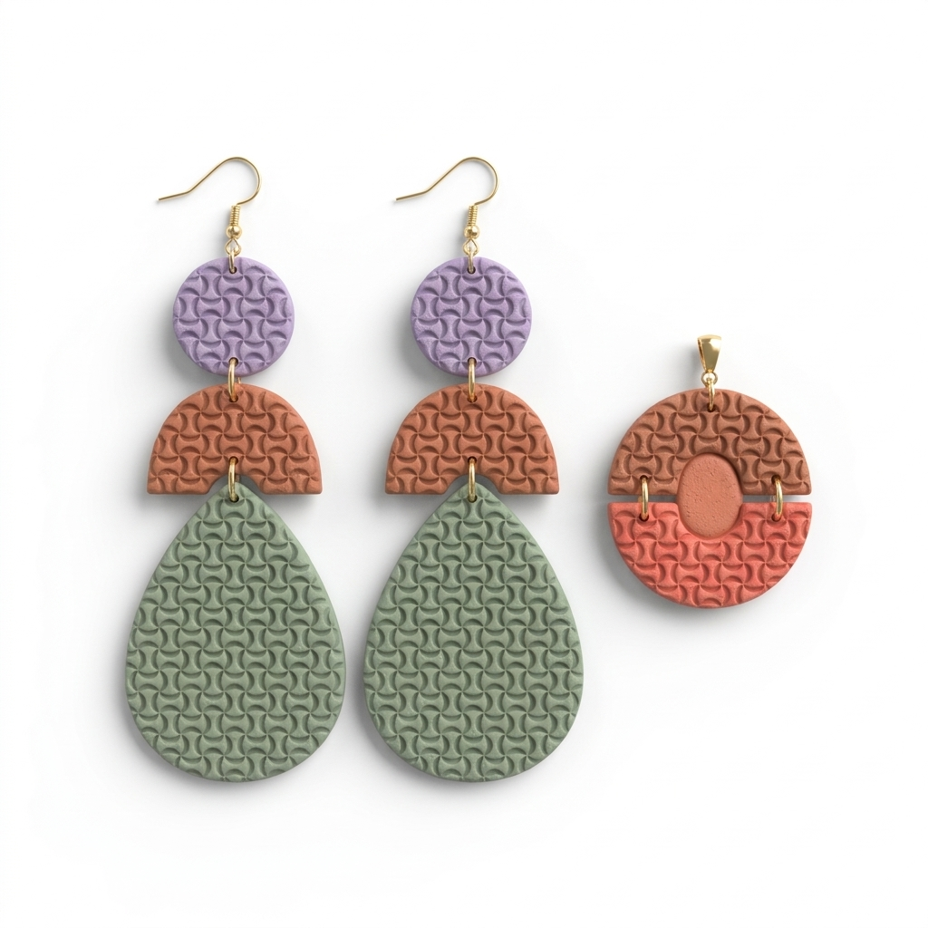 Retro Orbit Texture Roller | Polymer Clay Pattern Tool