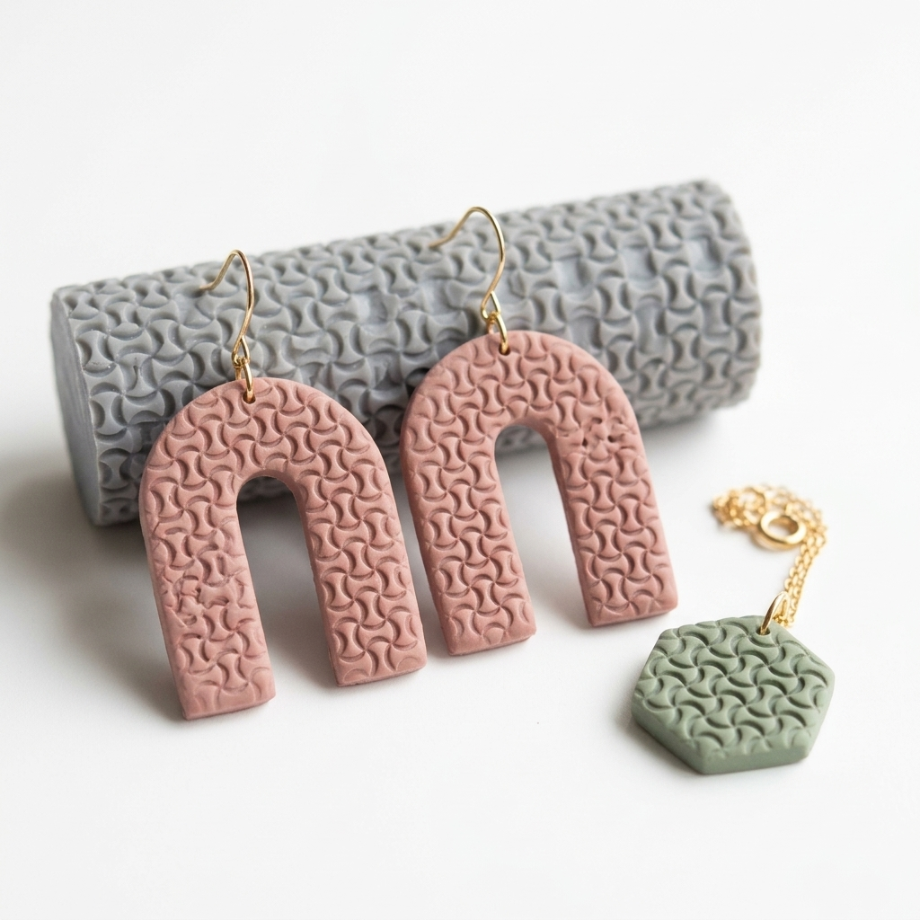 Retro Orbit Texture Roller | Polymer Clay Pattern Tool
