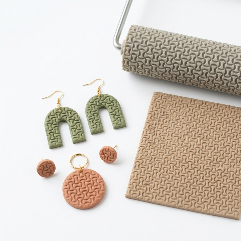 Retro Orbit Texture Roller | Polymer Clay Pattern Tool