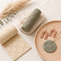 Star Bauble Texture Roller | Christmas Clay Pattern Tool