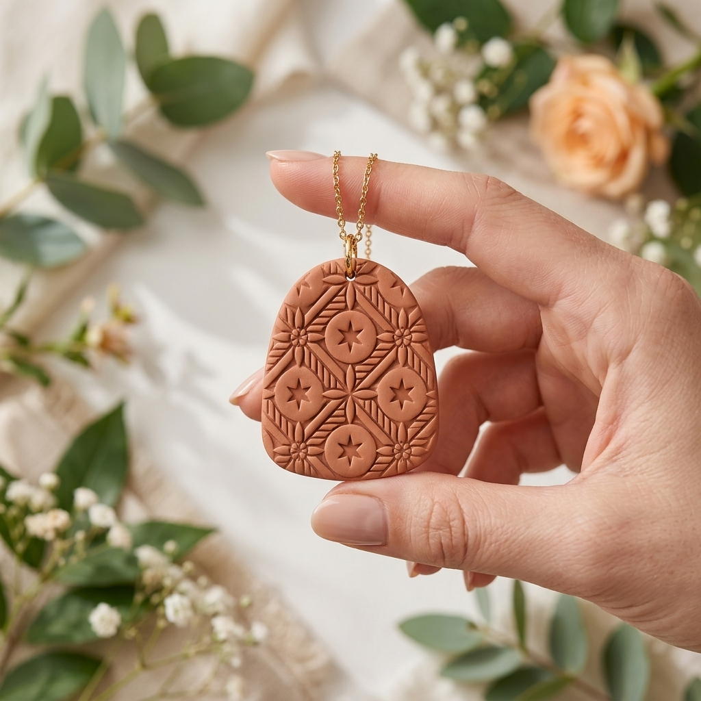 Star Bauble Texture Roller | Christmas Clay Pattern Tool