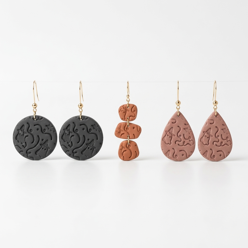 Witchy Boo Texture Roller | Halloween Clay Pattern Tool