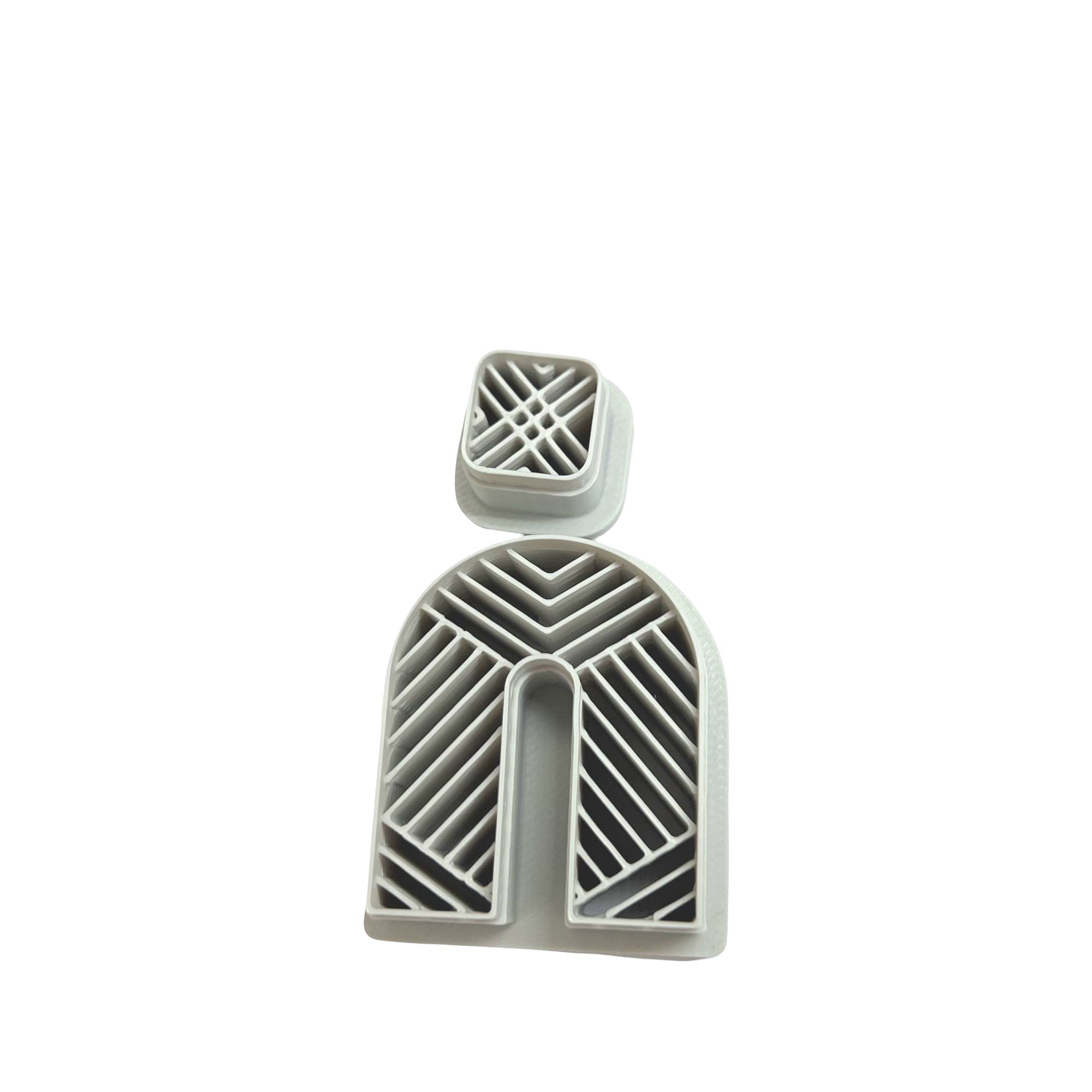 Herringbone Arch Polymer Clay Cutter Set for Modern Earrings