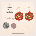 Tomato Polymer Clay Cutter 25–45mm | Quirky Food Earring Cutter | IrisCrafts7