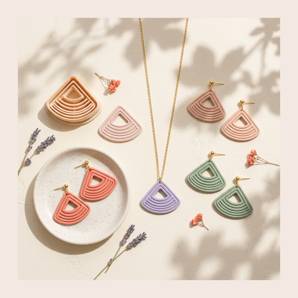 Triangle Polymer Clay Cutter | 3D Printed Geometric Clay Earring Cutter | Triangle Shape Cutter for Clay Jewellery Making | Clay Earring Tool