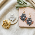 Vampire Kitty Polymer Clay Cutter | Halloween Earring Tool