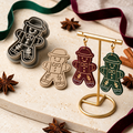 Village Gingerbread Boy Polymer Clay Cutter | Christmas Earring Tool