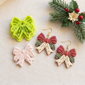 Winter Bow Polymer Clay Cutter | Elegant Winter Earring Tool