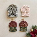 Winter Crystal Ball Polymer Clay Cutter | Mystical Winter Earring Tool