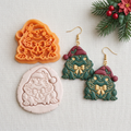 Winter Toad Polymer Clay Cutter | Cute Winter Earring Tool
