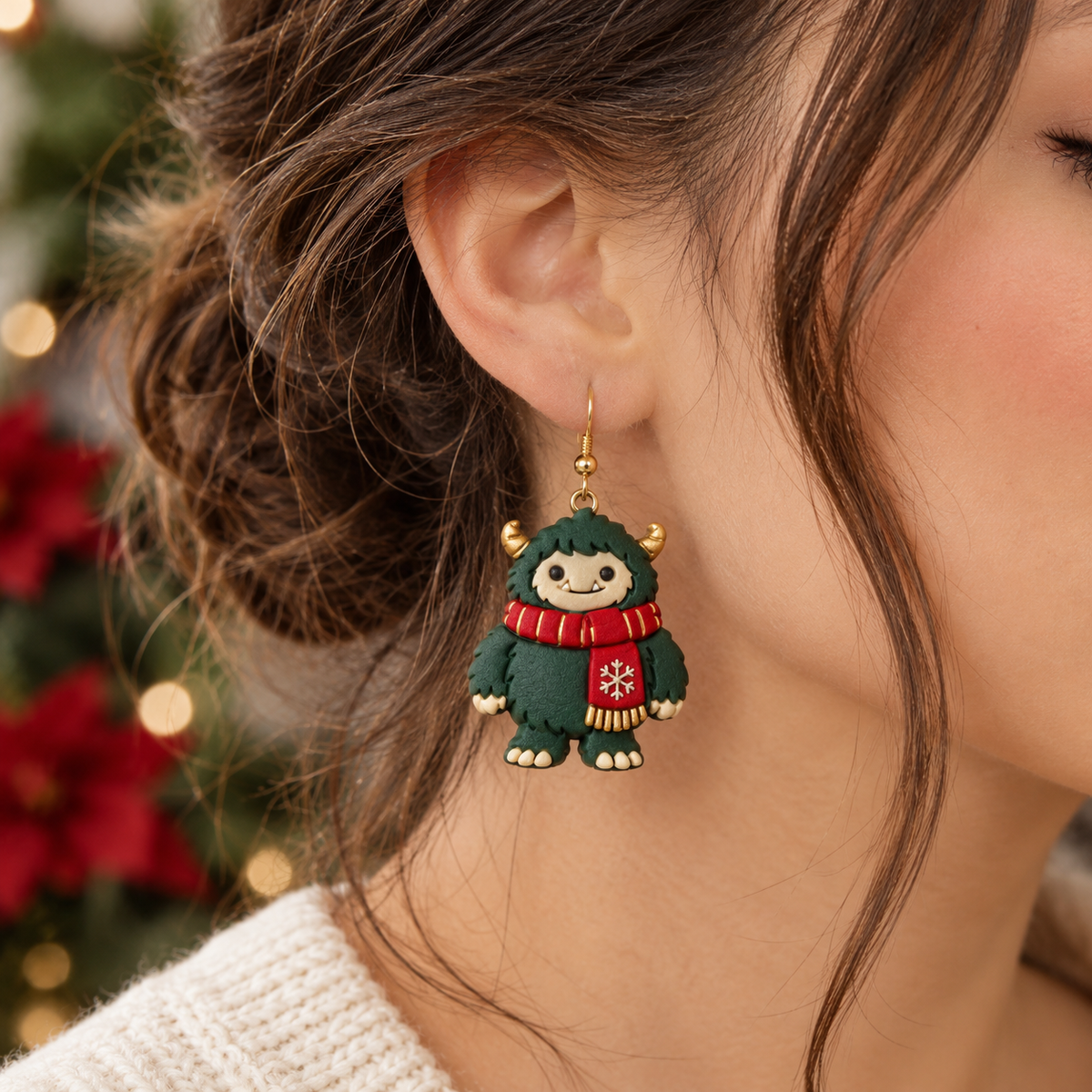 Winter Yeti Polymer Clay Cutter | Cute Winter Earring Tool