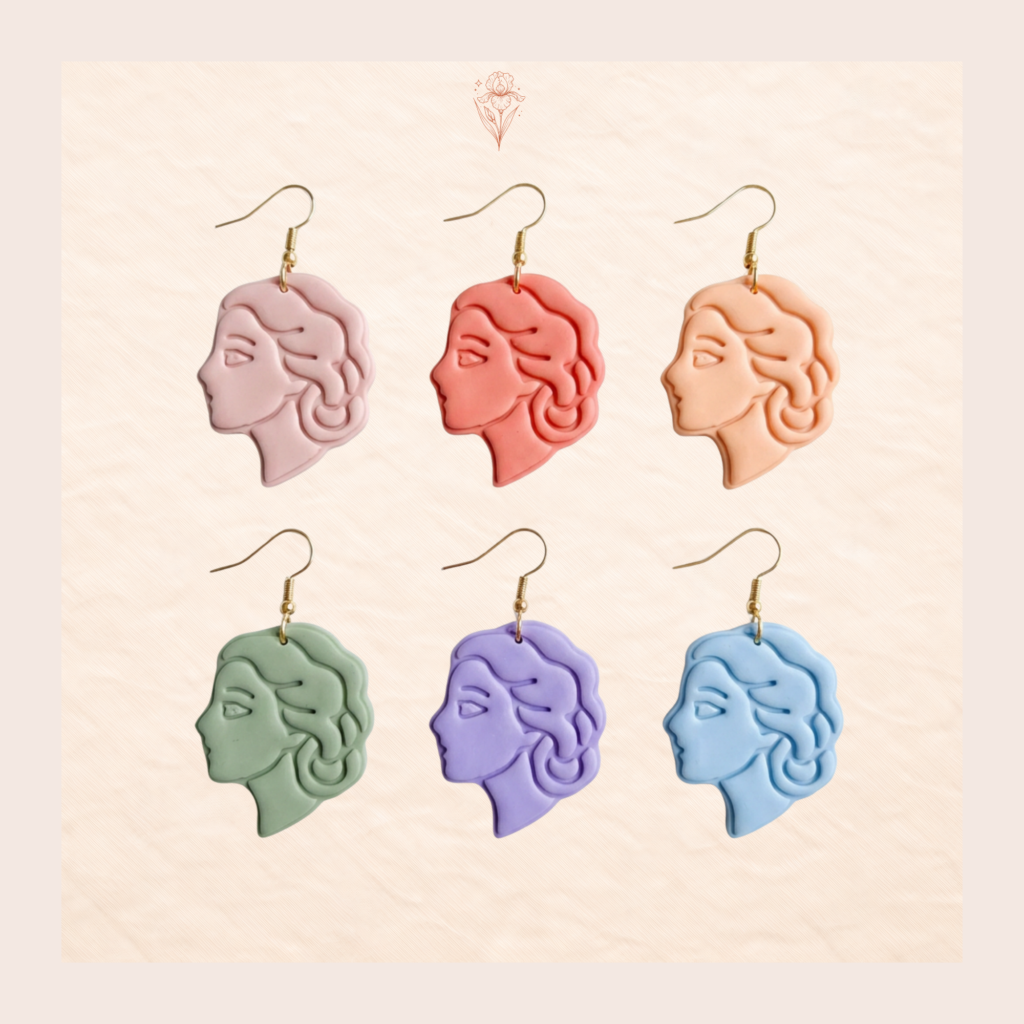 Woman Profile Polymer Clay Cutter | 3D Printed Silhouette Clay Earring Cutter | Female Profile Shape Cutter for Clay Jewellery Making | Clay Earring Tool