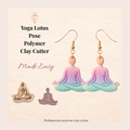Yoga Lotus Pose Polymer Clay Cutter 30-50mm | Spiritual Jewellery | IrisCrafts7